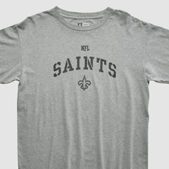 New Orleans Saints NFL Long Sleeve T-shirt Heather Gray Vintage - Fanatics