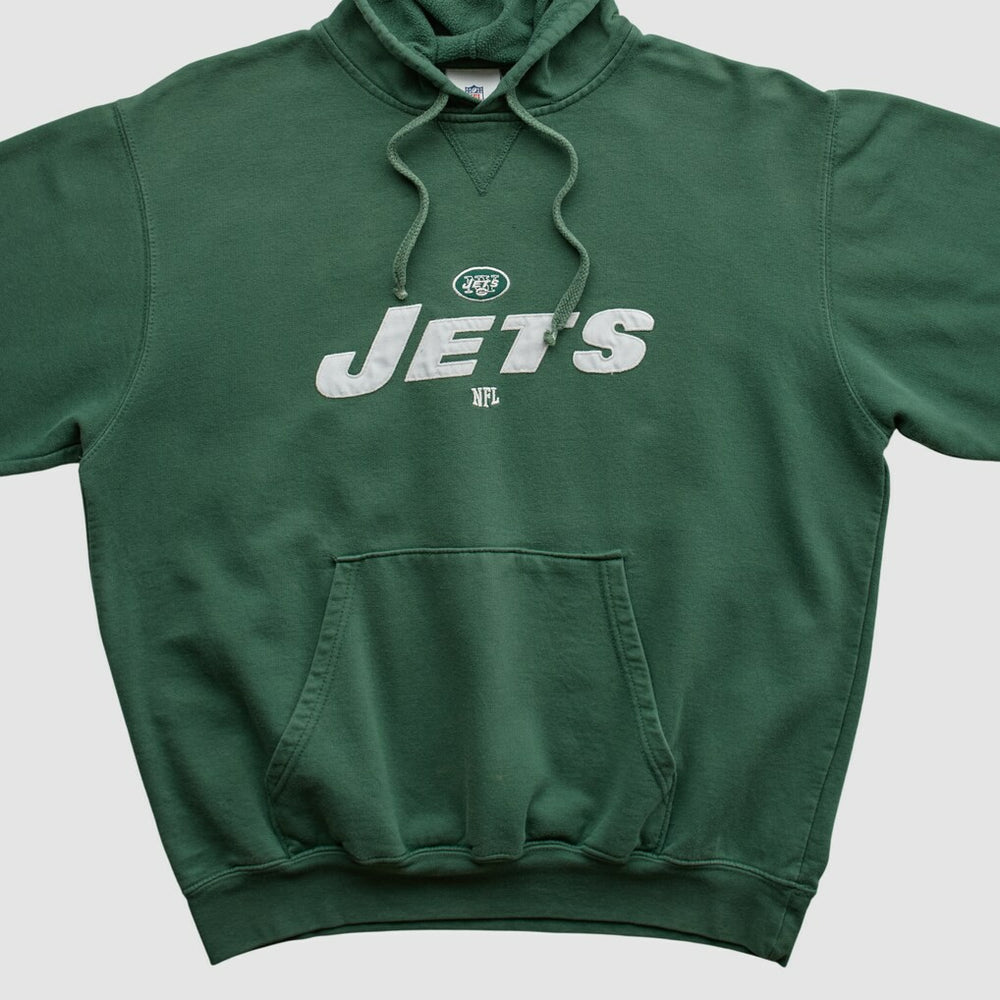 New York Jets NFL 2000s Hooded Pullover Sweatshirt Green Vintage - Fanatics