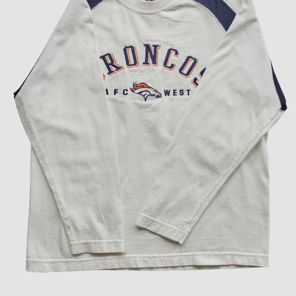 Denver Broncos CSA 90s Long Sleeve T-shirt White Vintage - Fanatics
