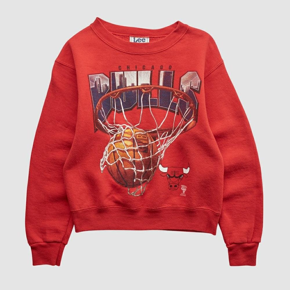 Vintage - Chicago Bulls Lee Apparel 90s Pullover Sweatshirt - Red Vintage