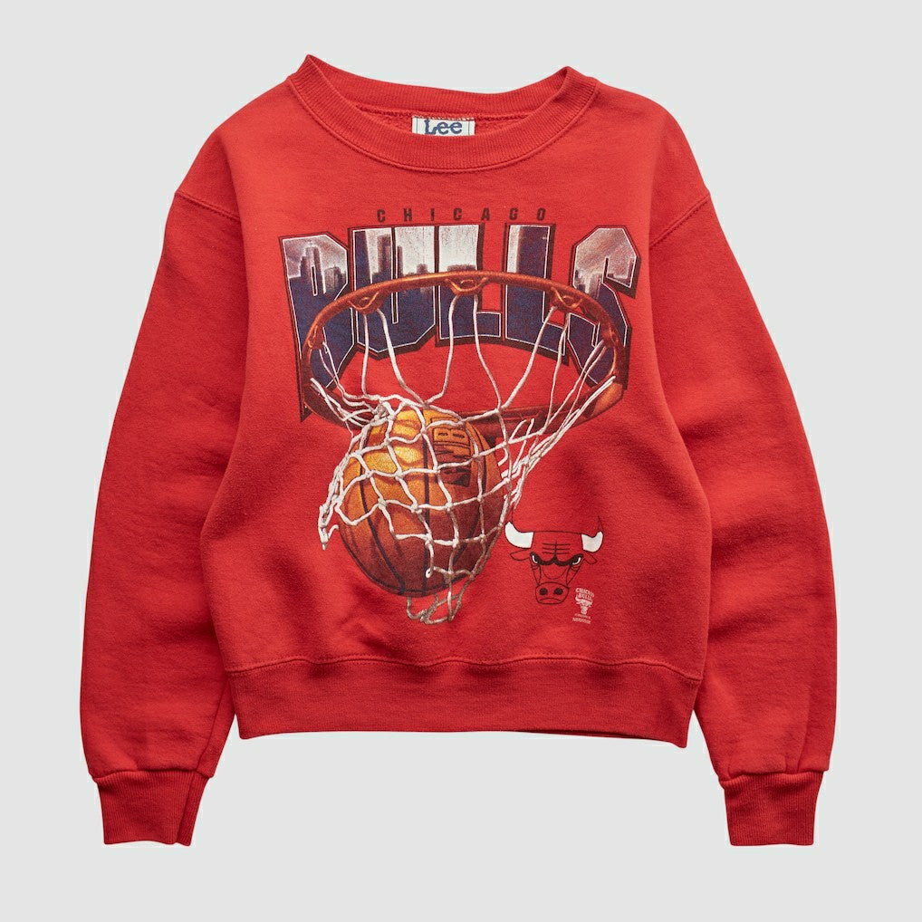 Vintage - Chicago Bulls Lee Apparel 90s Pullover Sweatshirt - Red Vintage