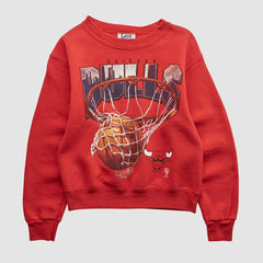 Vintage - Chicago Bulls Lee Apparel 90s Pullover Sweatshirt - Red Vintage