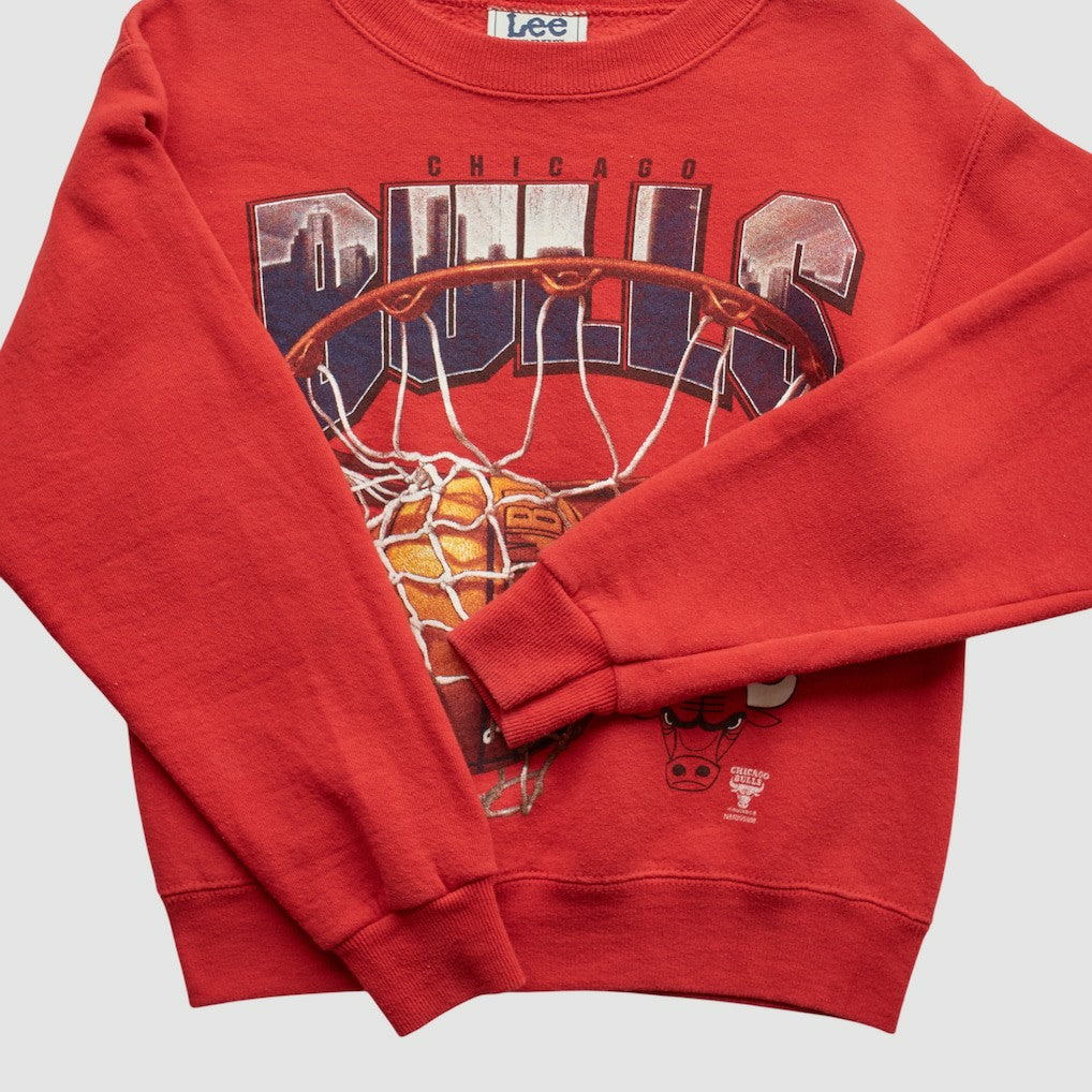 Vintage - Chicago Bulls Lee Apparel 90s Pullover Sweatshirt - Red Vintage