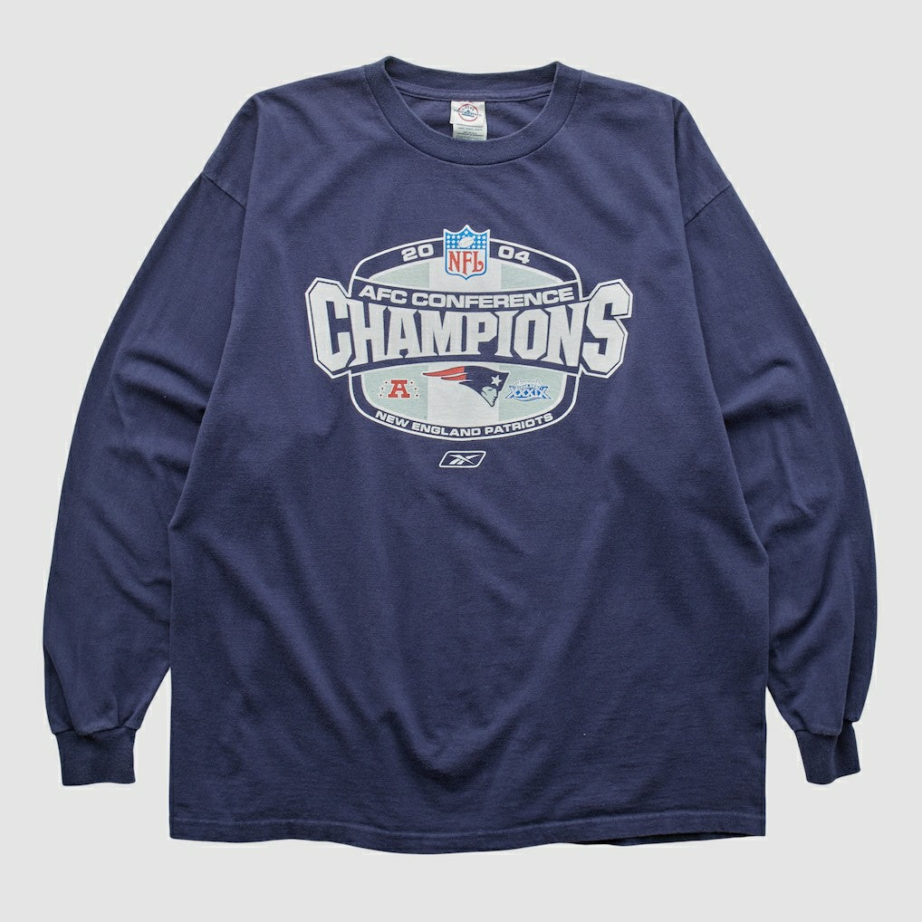 New England Patriots Delta 2004 Long Sleeve T-shirt Navy Vintage - Fanatics