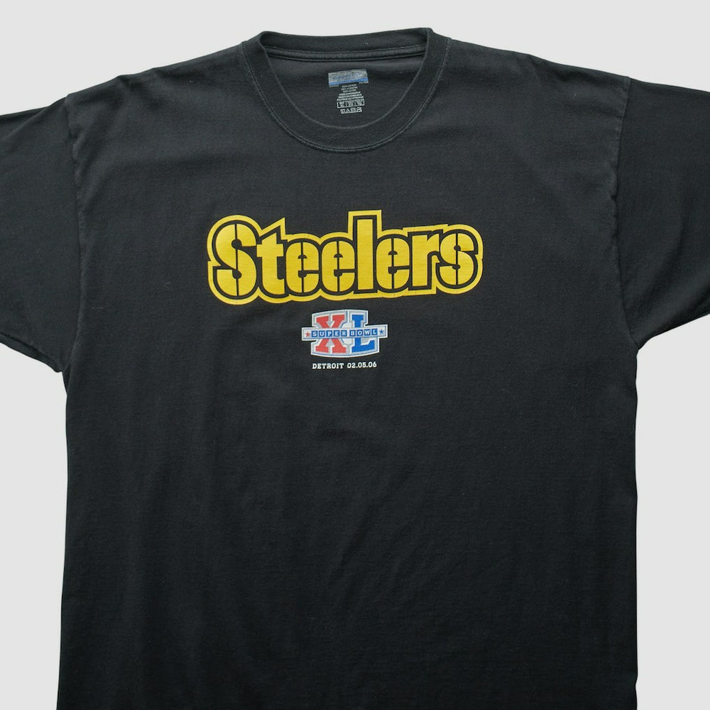Pittsburgh Steelers Reebok 2006 T-shirt Black Vintage - Fanatics