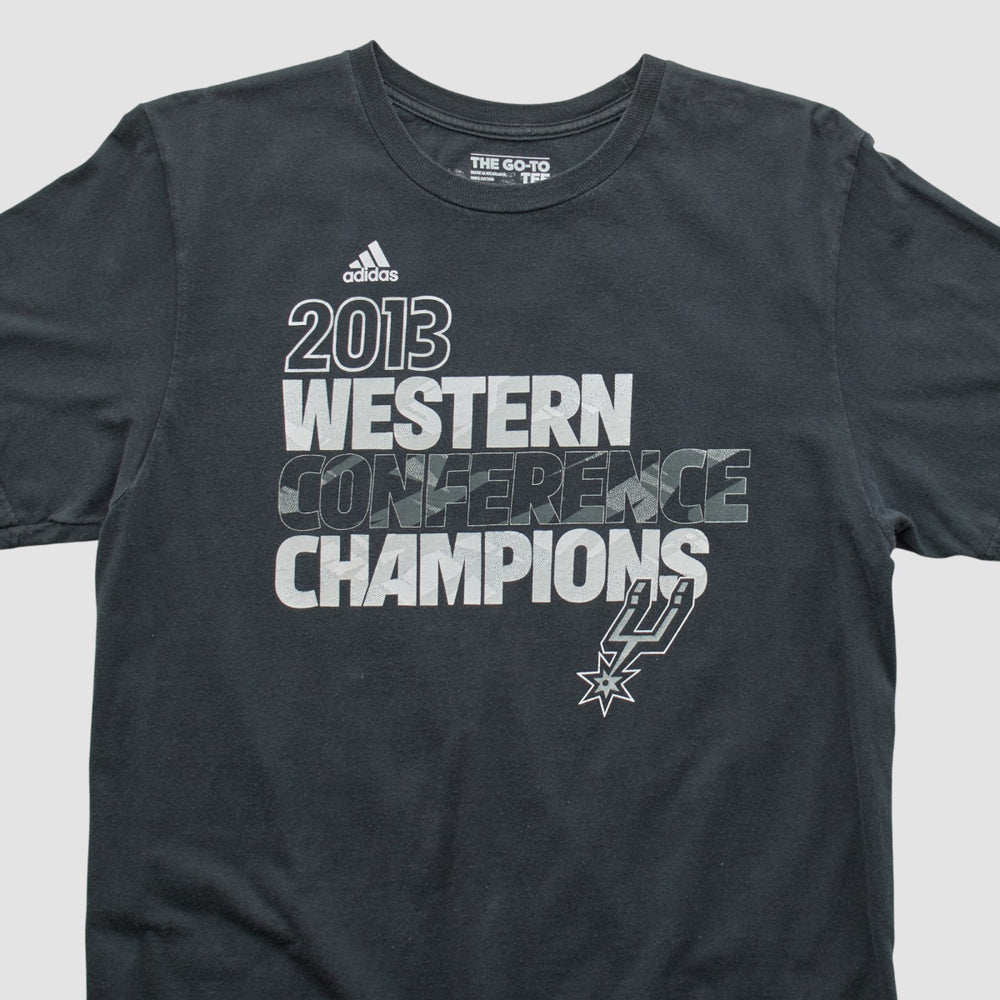 Adidas - San Antonio Spurs 2013 T-shirt - Black Vintage