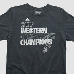 Adidas - San Antonio Spurs 2013 T-shirt - Black Vintage