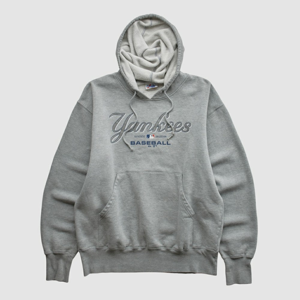 New York Yankees Majestic 2000s Hooded Pullover Sweatshirt discount