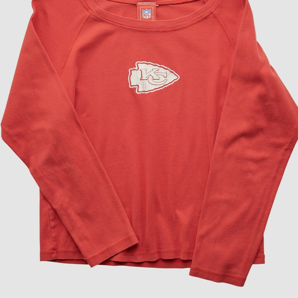 Kansas City Chiefs NFL 2000s Long Sleeve T-shirt Red Vintage - Fanatics