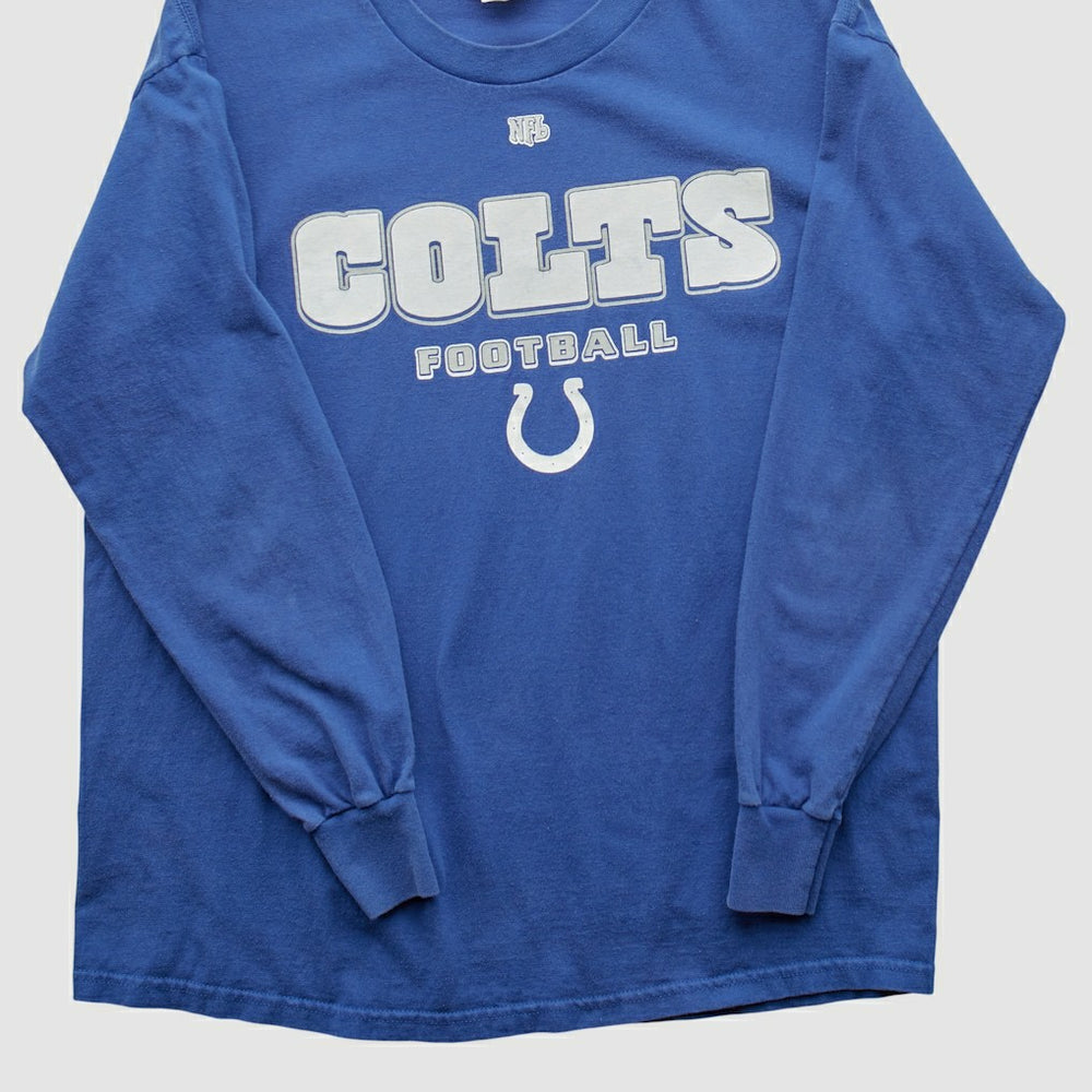 Indianapolis Colts NFL 2000s Long Sleeve T-shirt Blue Vintage - Fanatics