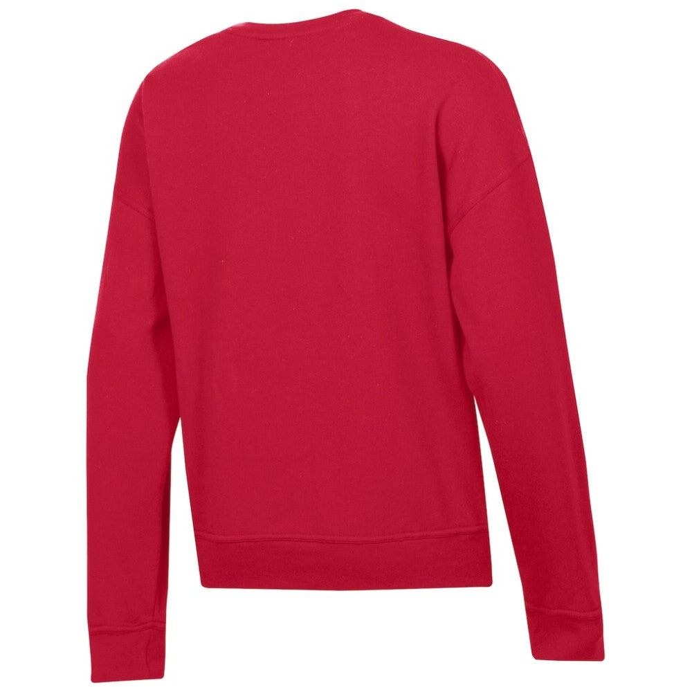 Washington Capitals Champion Women's Wordmark Lockup Powerblend Sweatshirt Red
