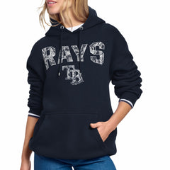 Tampa Bay Rays Starter Women's Lace Team Lockup Fleece Hoodie Clearance