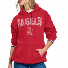 Los Angeles Angels Starter Women's Lace Team Lockup Fleece Hoodie Lifestyle