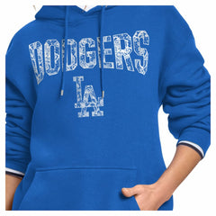 Los Angeles Dodgers Starter Women's Lace Team Lockup Fleece Hoodie On Sale