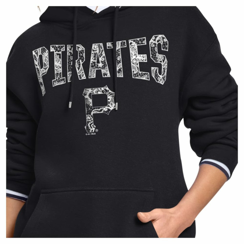 Pittsburgh Pirates Starter Women's Lace Team Lockup Fleece Hoodie for sale