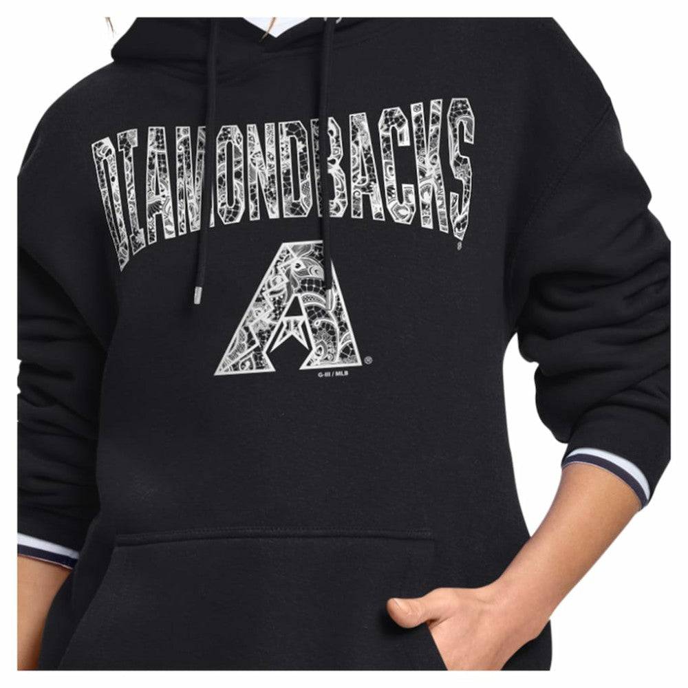 Arizona Diamondbacks Starter Women's Lace Team Lockup Fleece Hoodie Sale