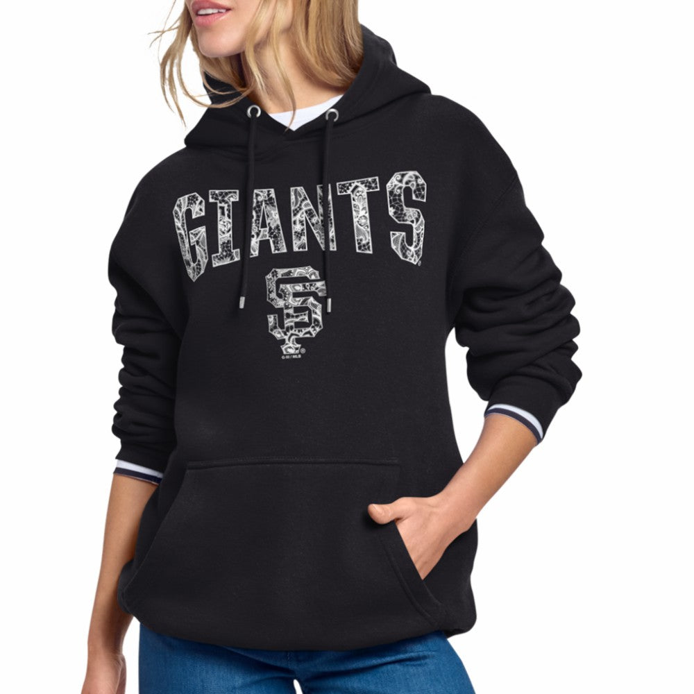 San Francisco Giants Starter Women's Lace Team Lockup Fleece Hoodie Clearance