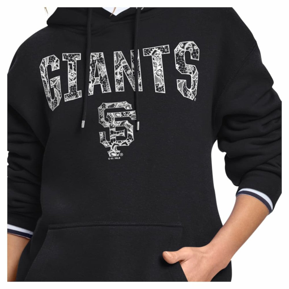 San Francisco Giants Starter Women's Lace Team Lockup Fleece Hoodie Clearance