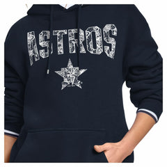 Houston Astros Starter Women's Lace Team Lockup Fleece Hoodie Lifestyle