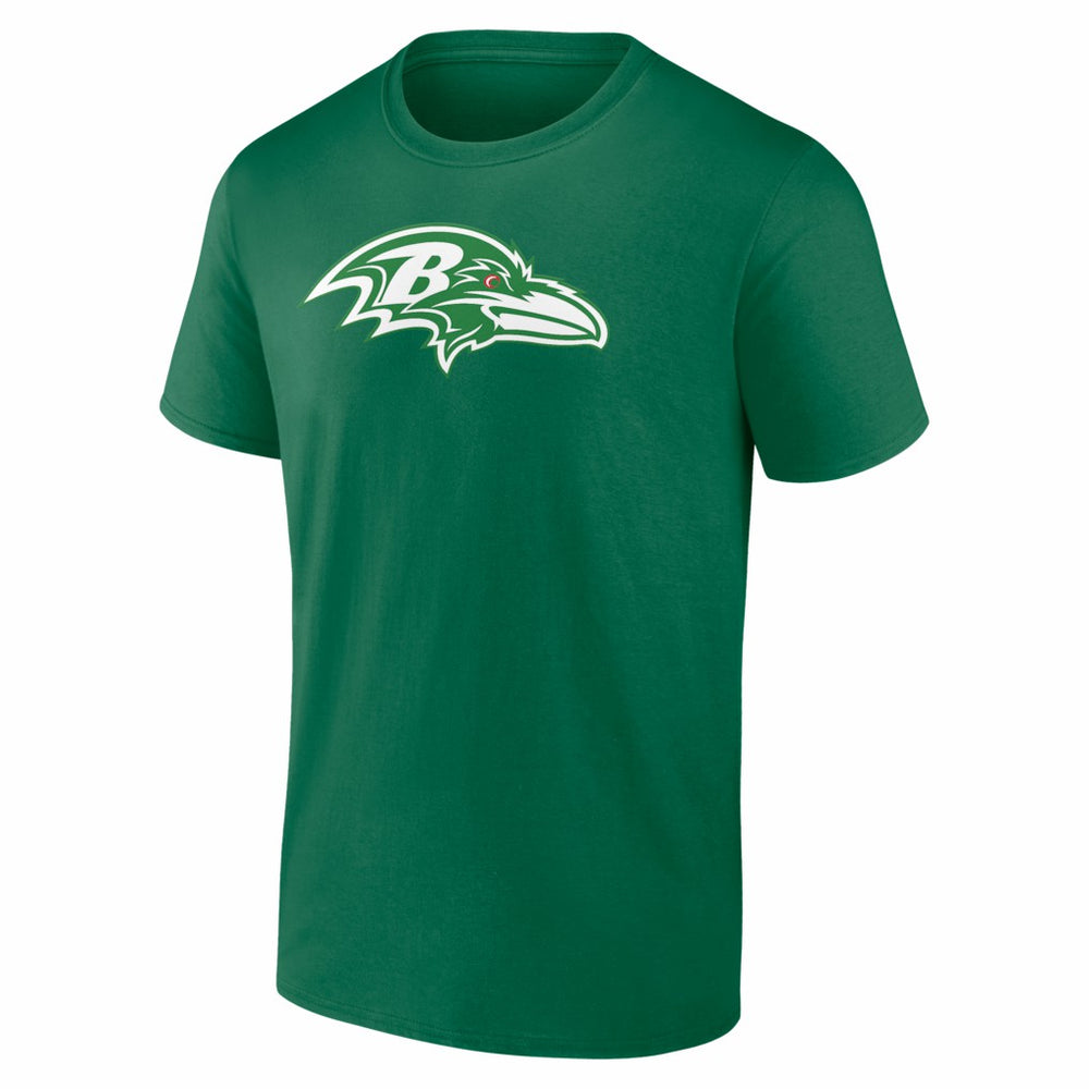 Lamar Jackson Baltimore Ravens St. Patrick's Day Icon Name & Number T-Shirt Green - NFL