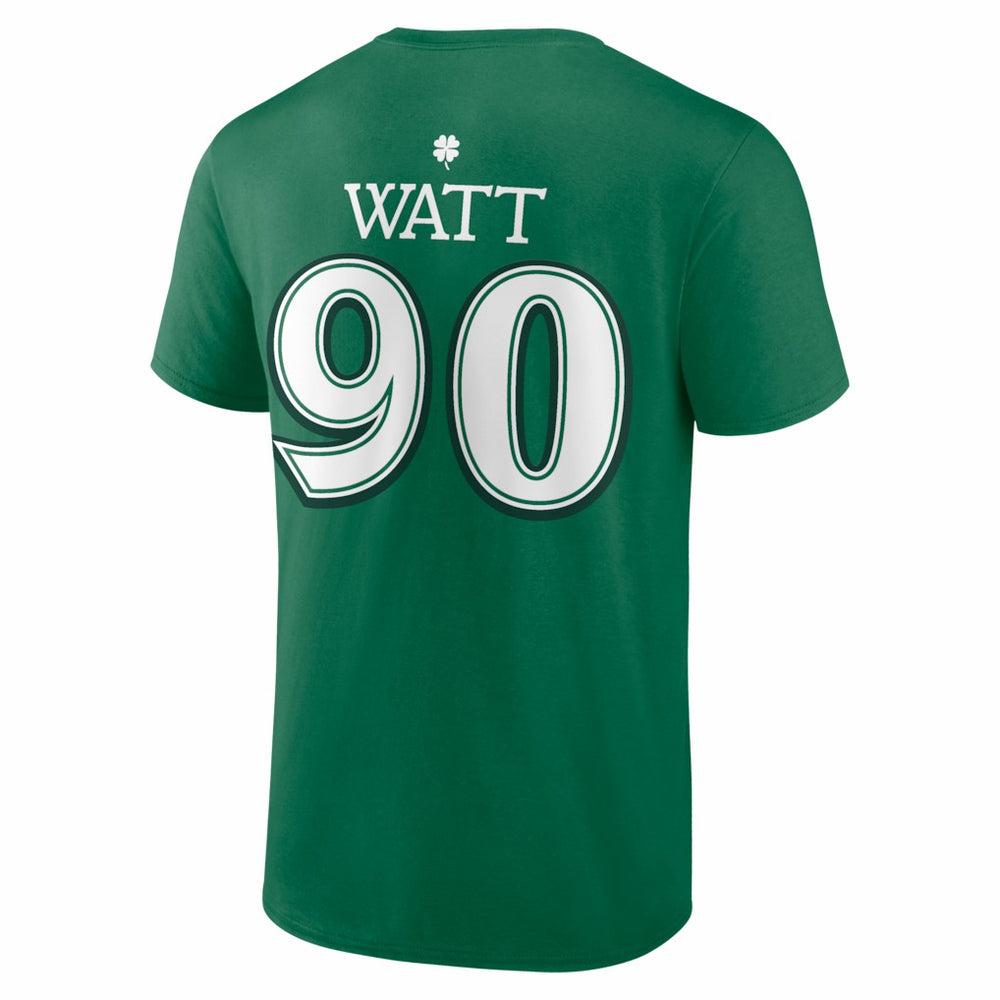 T.J. Watt Pittsburgh Steelers St. Patrick's Day Icon Name & Number T-Shirt Green - NFL