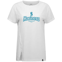 Seattle Mariners Levelwear Women's Blue Haven Influx Cornerstone T-Shirt Clearance