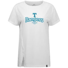 Texas Rangers Levelwear Women's Blue Haven Influx Cornerstone T-Shirt On Sale