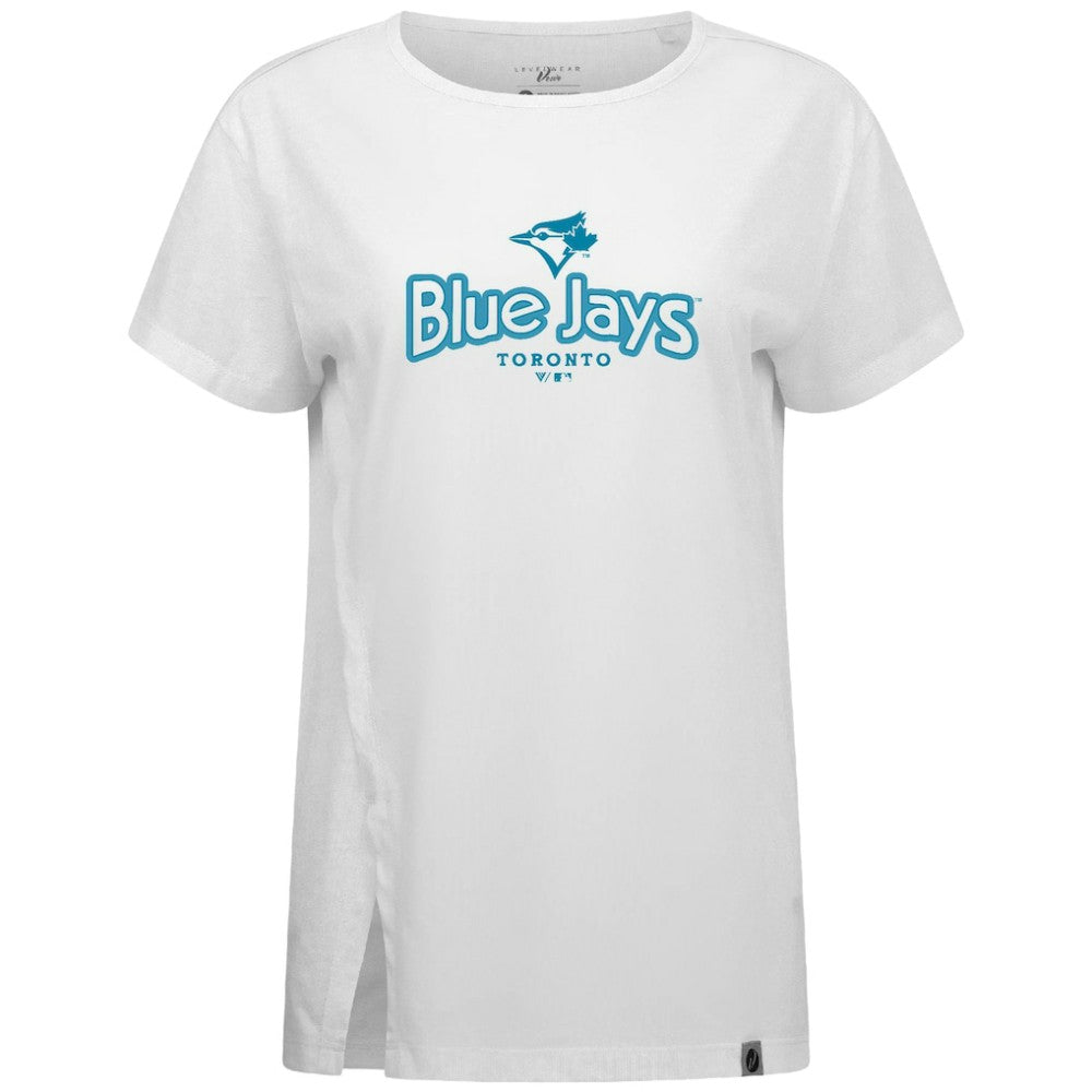 Toronto Blue Jays Levelwear Women's Blue Haven Influx Cornerstone T-Shirt Clearance