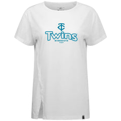Minnesota Twins Levelwear Women's Blue Haven Influx Cornerstone T-Shirt Clearance