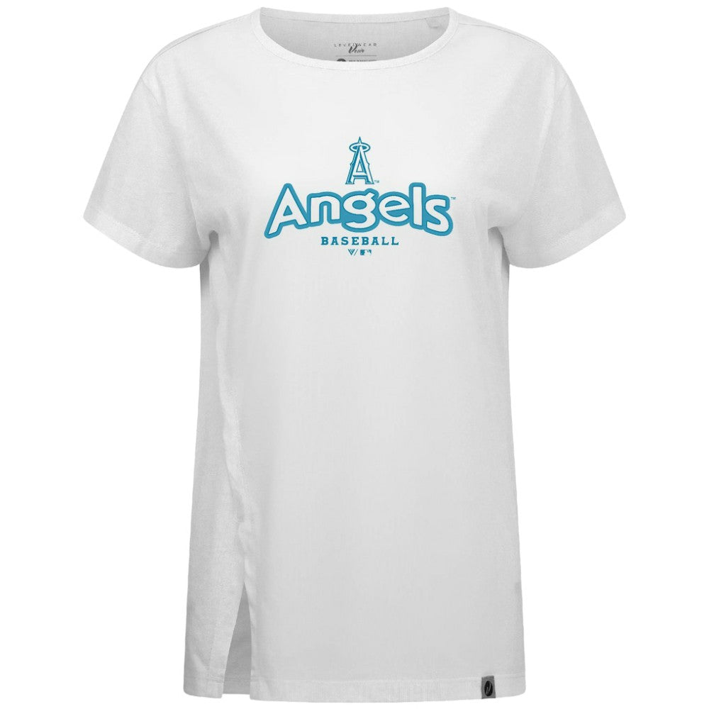 Los Angeles Angels Levelwear Women's Blue Haven Influx Cornerstone T-Shirt Online