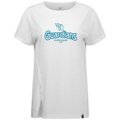 Cleveland Guardians Levelwear Women's Blue Haven Influx Cornerstone T-Shirt for sale
