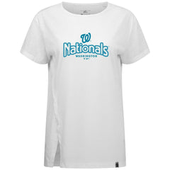 Washington Nationals Levelwear Women's Blue Haven Influx Cornerstone T-Shirt On Sale