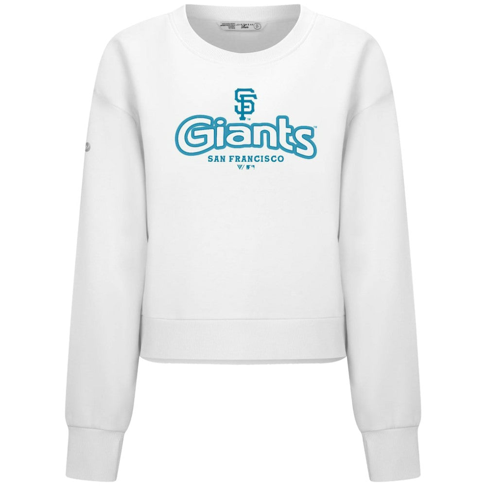 San Francisco Giants Levelwear Women's Judd Cornerstone Cropped Sweatshirt On Sale