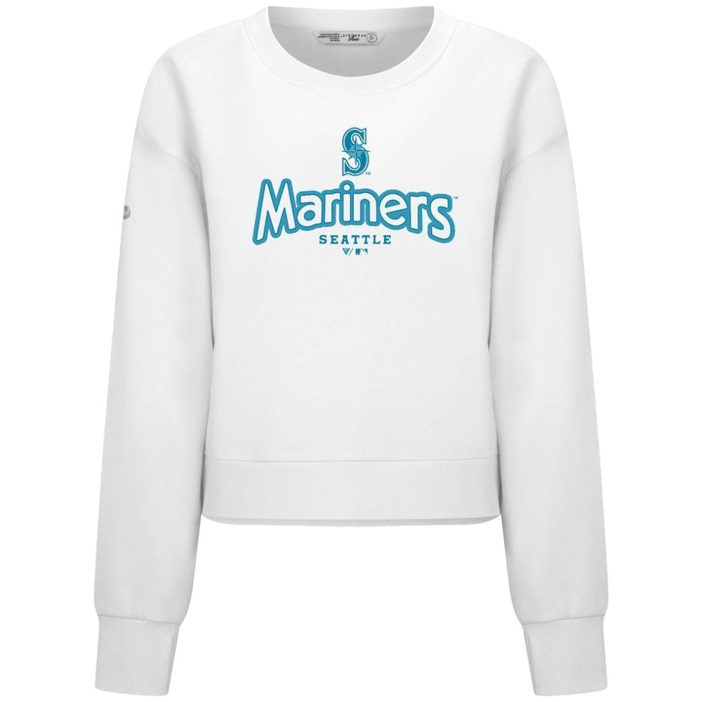 Seattle Mariners Levelwear Women's Judd Cornerstone Cropped Sweatshirt for sale