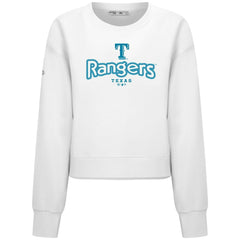 Texas Rangers Levelwear Women's Judd Cornerstone Cropped Sweatshirt Near Me