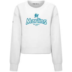 Miami Marlins Levelwear Women's Judd Cornerstone Cropped Sweatshirt for sale