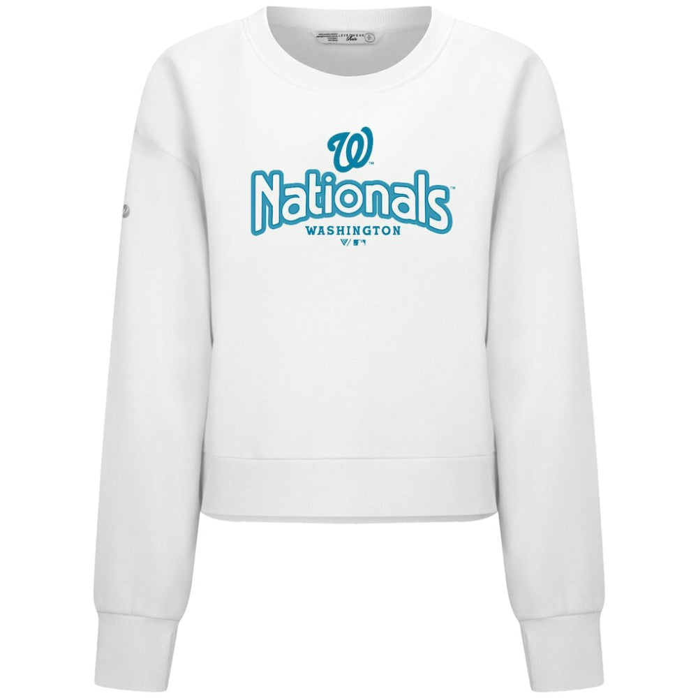 Washington Nationals Levelwear Women's Judd Cornerstone Cropped Sweatshirt Online