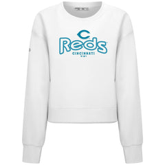 Cincinnati Reds Levelwear Women's Judd Cornerstone Cropped Sweatshirt Clearance