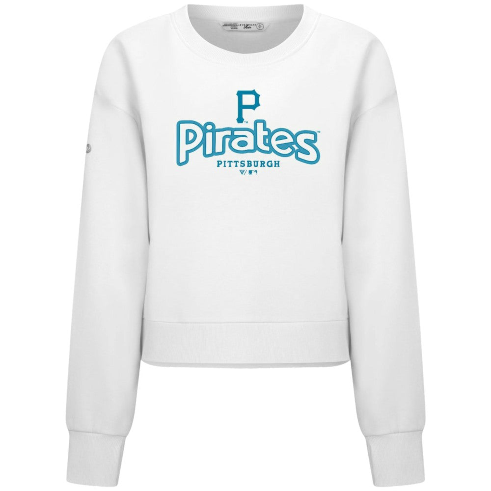 Pittsburgh Pirates Levelwear Women's Judd Cornerstone Cropped Sweatshirt Clearance
