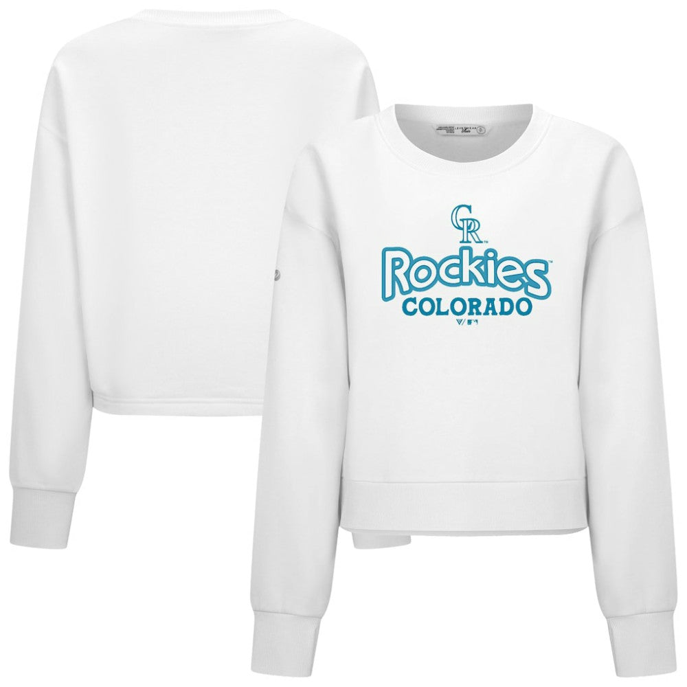Colorado Rockies Levelwear Women's Judd Cornerstone Cropped Sweatshirt discount
