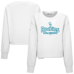 Colorado Rockies Levelwear Women's Judd Cornerstone Cropped Sweatshirt discount