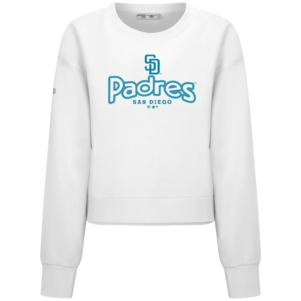 San Diego Padres Levelwear Women's Judd Cornerstone Cropped Sweatshirt Online