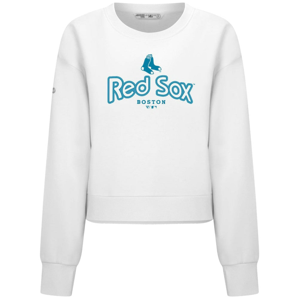 Boston Red Sox Levelwear Women's Judd Cornerstone Cropped Sweatshirt Lifestyle