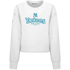 New York Yankees Levelwear Women's Judd Cornerstone Cropped Sweatshirt Online