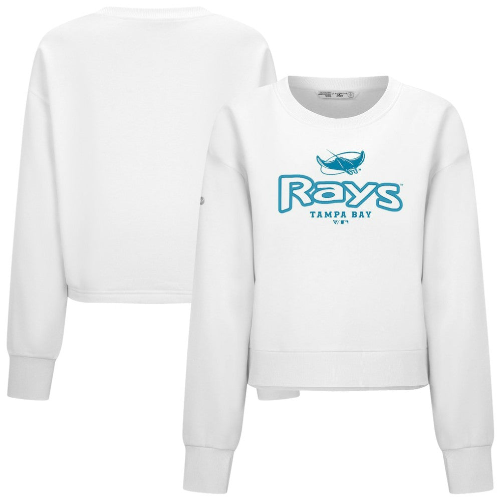 Tampa Bay Rays Levelwear Women's Judd Cornerstone Cropped Sweatshirt discount