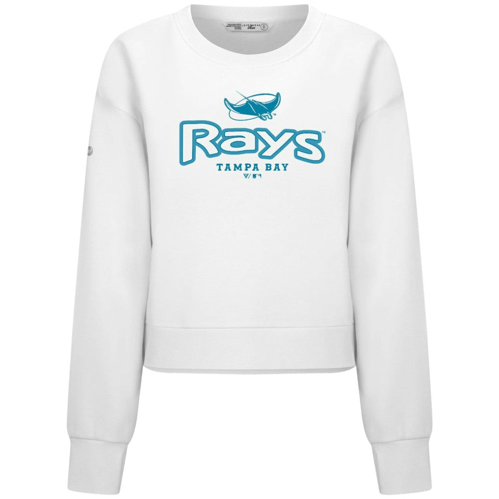 Tampa Bay Rays Levelwear Women's Judd Cornerstone Cropped Sweatshirt discount