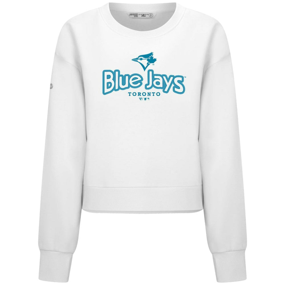 Toronto Blue Jays Levelwear Women's Judd Cornerstone Cropped Sweatshirt discount