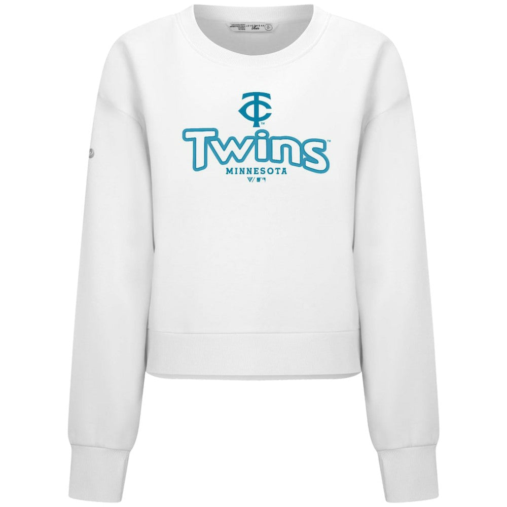 Minnesota Twins Levelwear Women's Judd Cornerstone Cropped Sweatshirt Sale