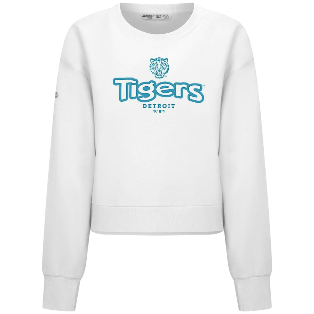 Detroit Tigers Levelwear Women's Judd Cornerstone Cropped Sweatshirt for sale