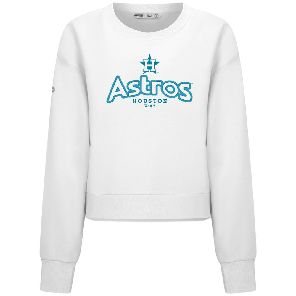 Houston Astros Levelwear Women's Judd Cornerstone Cropped Sweatshirt Online